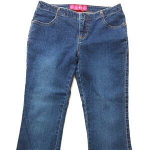 GLO Womens Cropped Blue Jeans